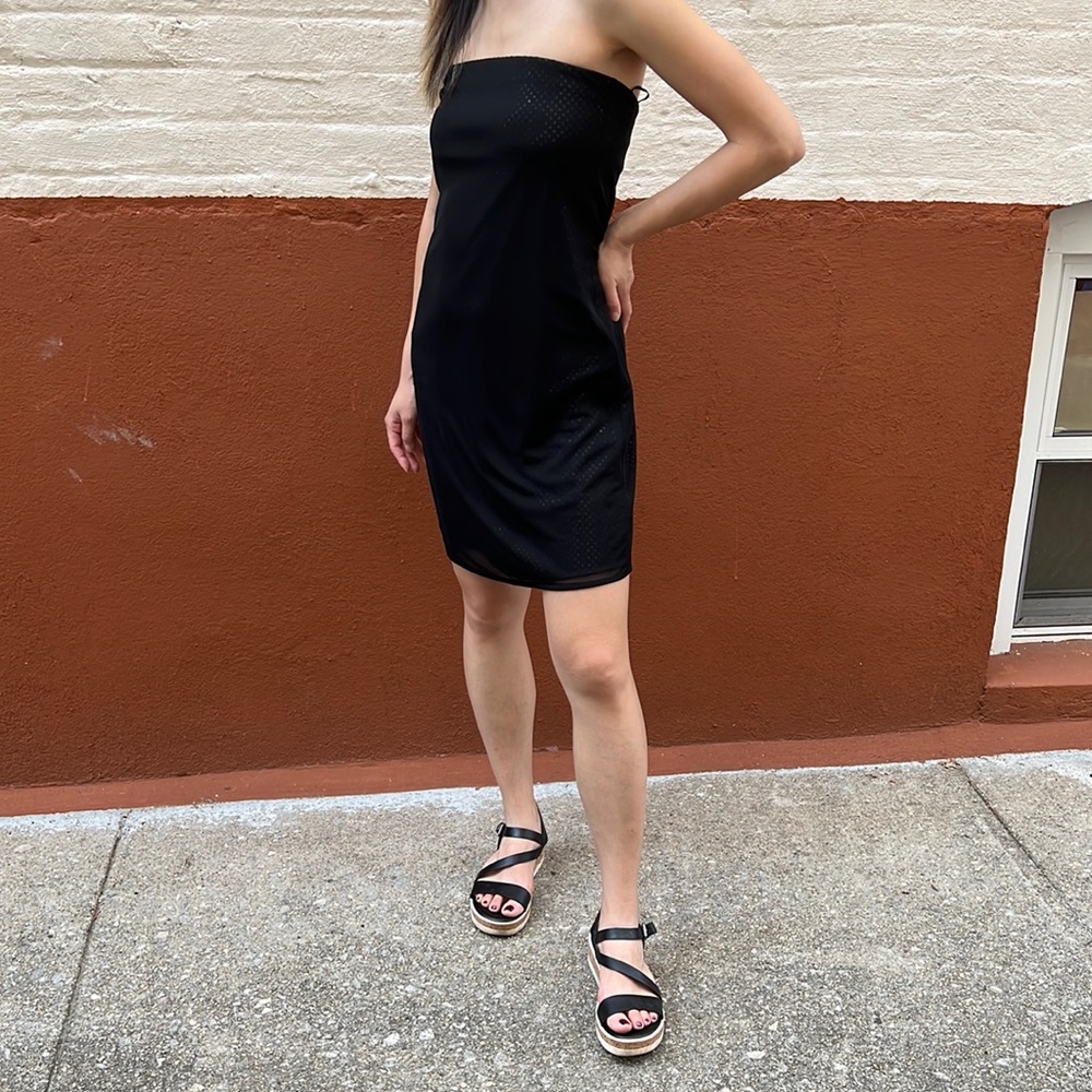 Strapless sequin LBD